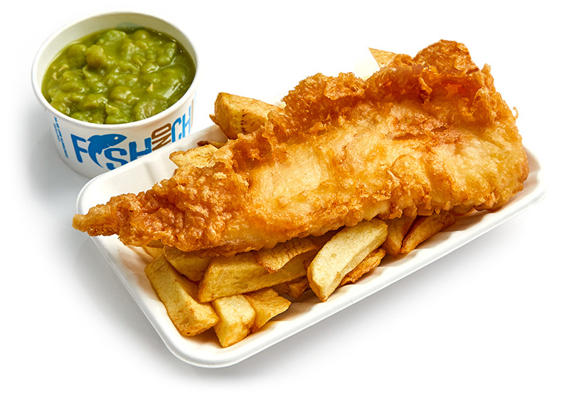Towngate Fisheries fish and chips with peas