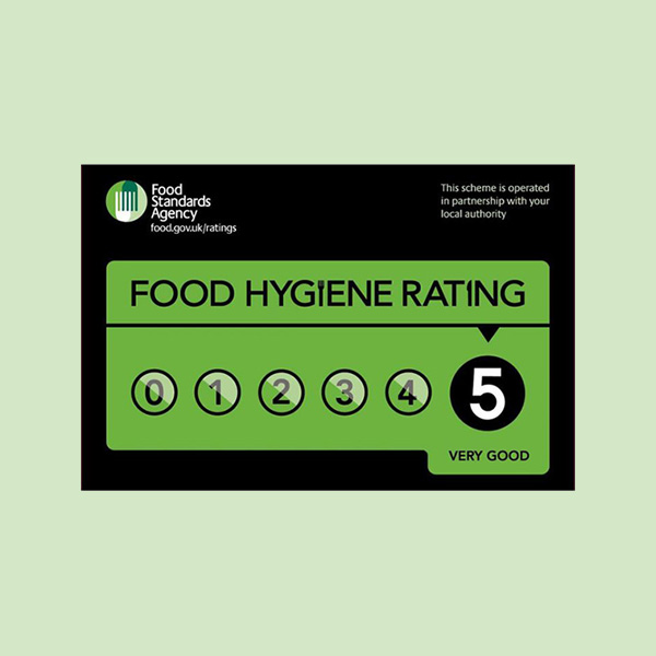 Five star food hygiene rating retained